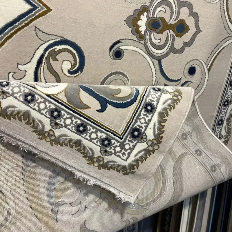 سجاد تركي جود نقش فرنسي 39207A رصاصي فاتح مقاس  400*600
