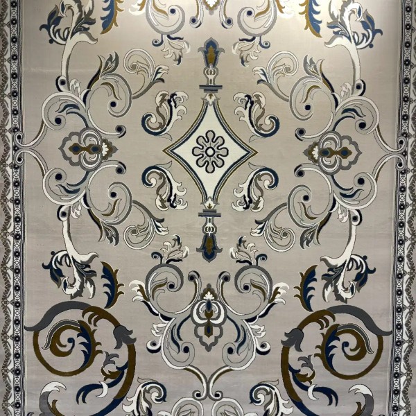 Turkish rug joud French pattern 39207A light gray size 400*500