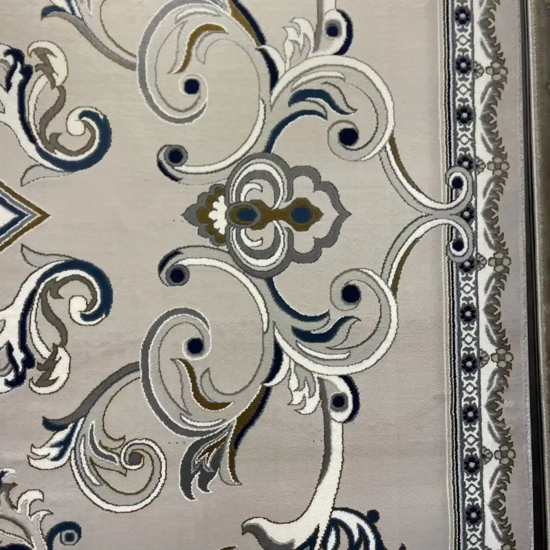 سجاد تركي جود نقش فرنسي 39207A رصاصي فاتح مقاس  400*600