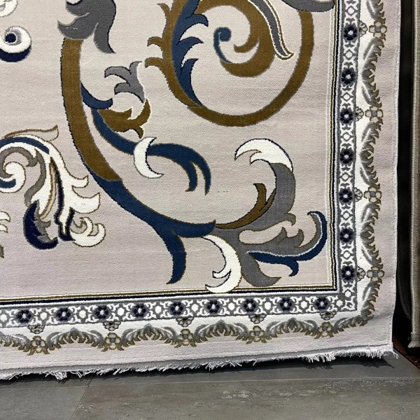 Turkish rug joud French pattern 39207A light gray size 400*500