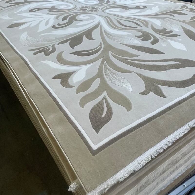 LARA Turkish Designer Rugs 42762A beige size 50*80 LARA Turkish Designer Rugs 42762A beige size 50*80