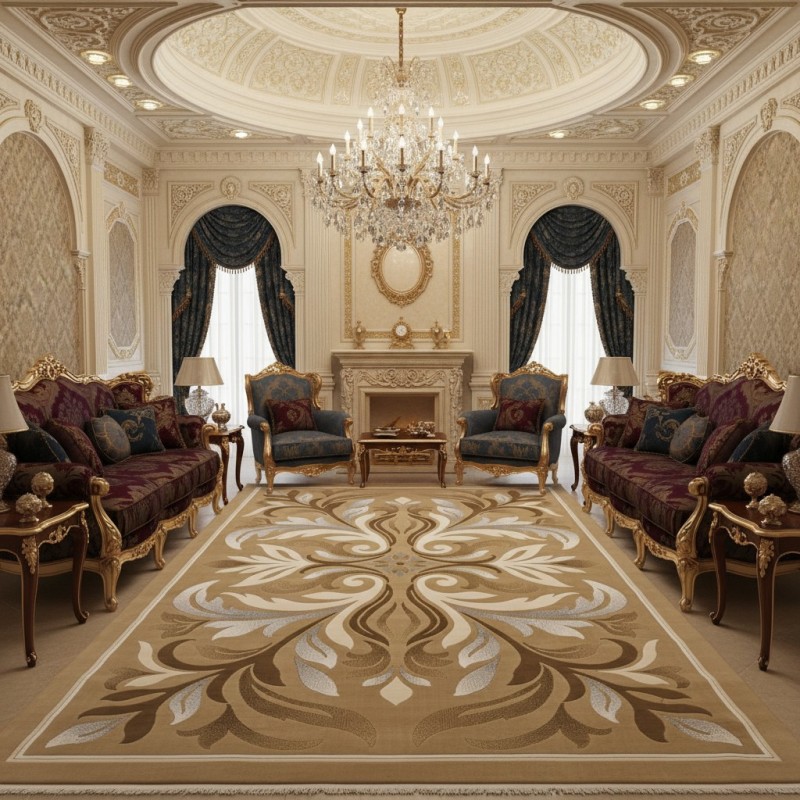 LARA Turkish Designer Rugs 42762A BEIGE BROWN size 200*300 LARA Turkish Designer Rugs 42762A BEIGE BROWN size 200*300