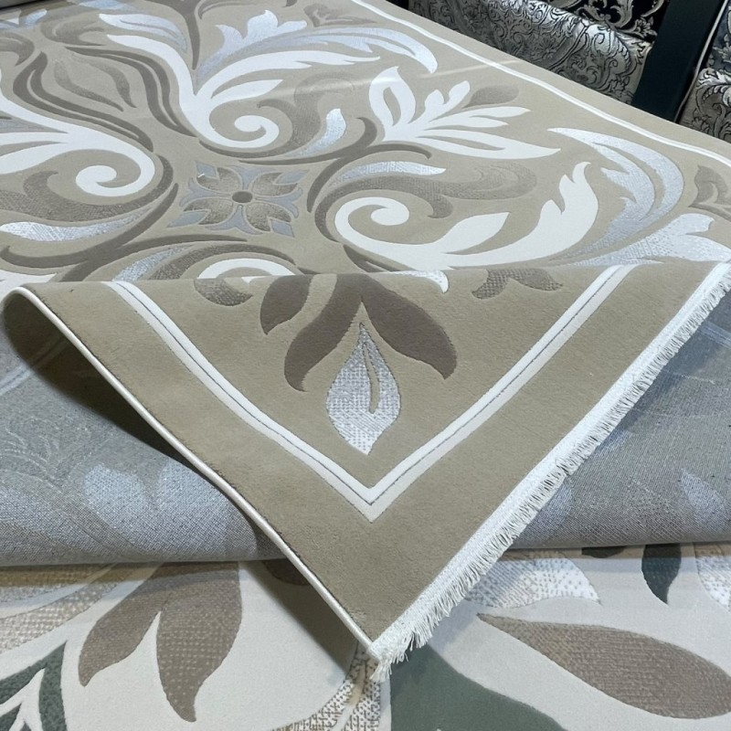 LARA Turkish Designer Rugs 42762A BEIGE BROWN size 200*300 LARA Turkish Designer Rugs 42762A BEIGE BROWN size 200*300
