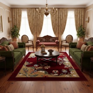 MAESTRO Turkish Designer Rugs OL424A BURGUNDY size 50*80