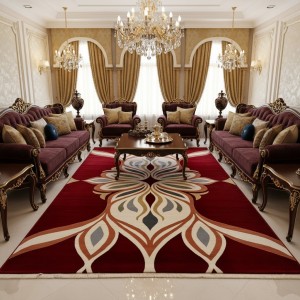 MAESTRO Turkish Designer Rugs OL426A ROSE BURGUNDY size 100*200