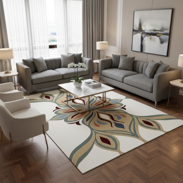 MAESTRO Turkish Designer Rugs OL426A WHITE size 100*200