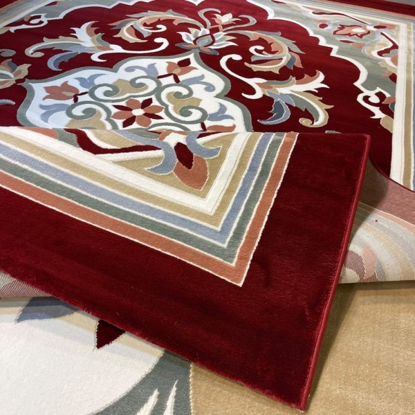 MAESTRO Turkish Designer Rugs OL427A ROSE BURGUNDY size 150*220