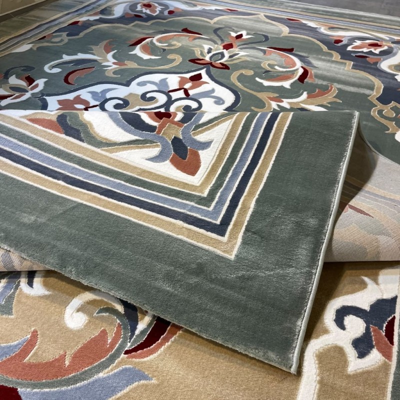 MAESTRO Turkish Designer Rugs OL427A green size 100*300