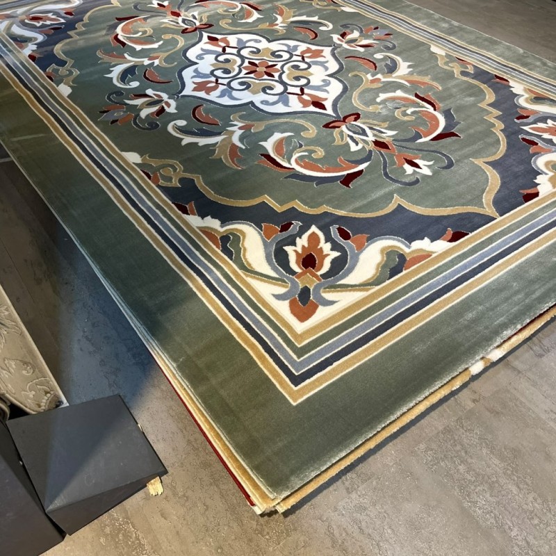 MAESTRO Turkish Designer Rugs OL427A green size 100*300