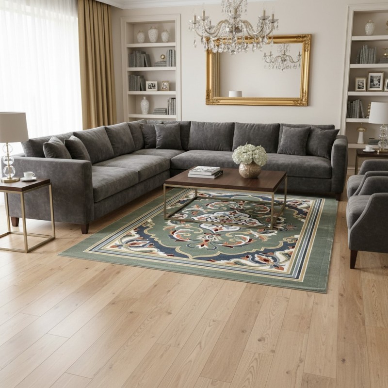MAESTRO Turkish Designer Rugs OL427A green size 100*300