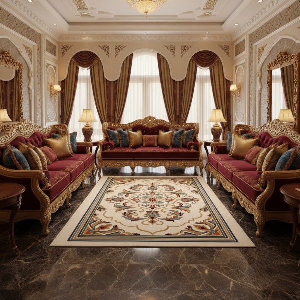 MAESTRO Turkish Designer Rugs OL427A WHITE size 100*300