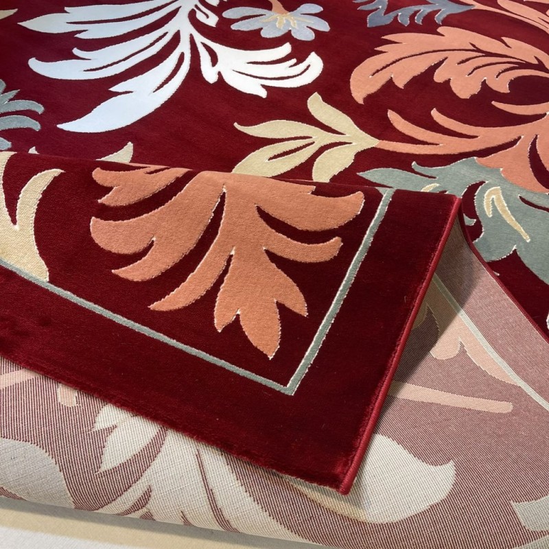MAESTRO Turkish Designer Rugs OL430A ROSE BURGUNDY size 400*500