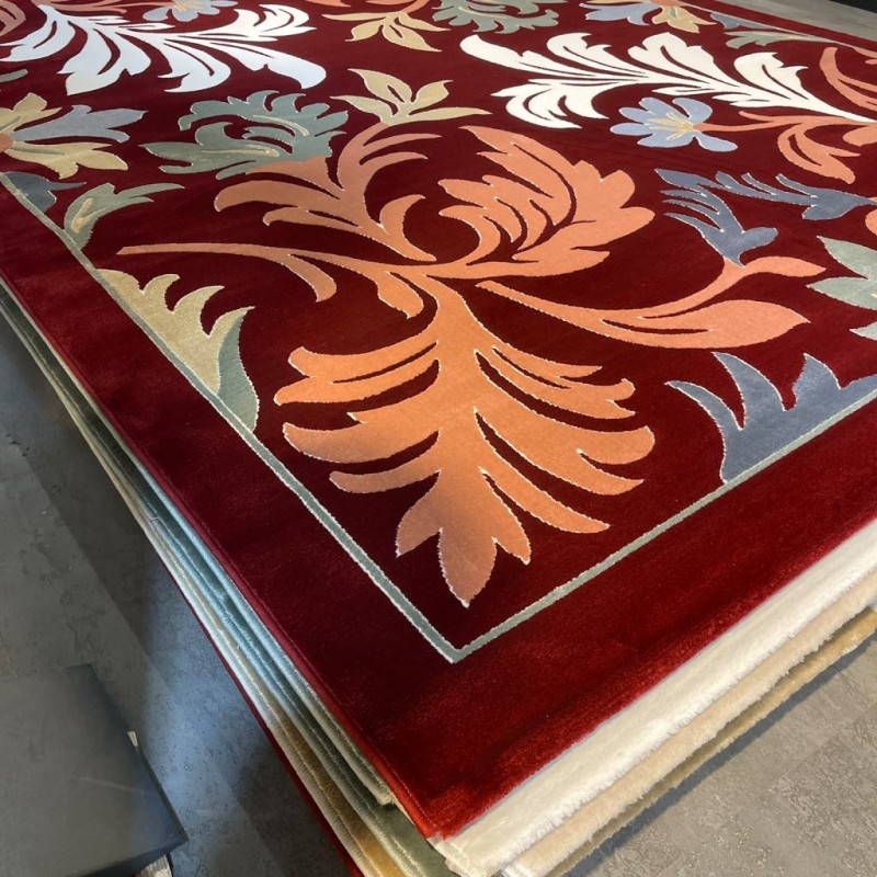MAESTRO Turkish Designer Rugs OL430A ROSE BURGUNDY size 400*500