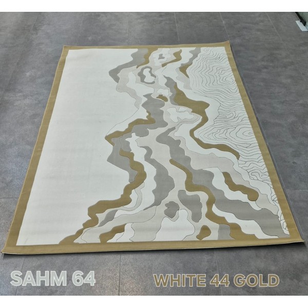 سجاد تركي سهم N0364B JR2 84 ابيض 44 ذهبي مقاس 80*150