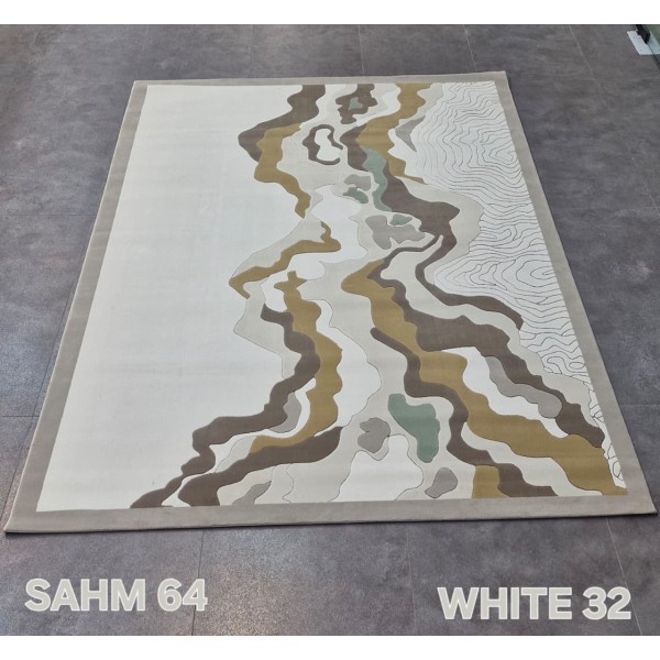 Turkish rug sahm N0364B JR2 87 white 32 size 100*200