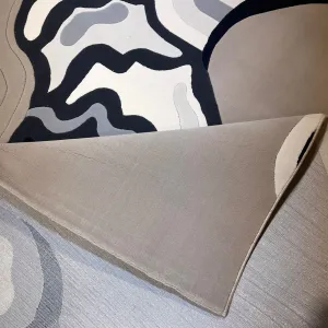 سجاد تركي سهم F0750A بيج اسود مقاس 300*500