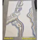 سجاد تركي سهم F0750A ابيض سماوي مقاس 100*200