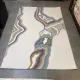 سجاد تركي سهم F0750A ابيض سماوي مقاس 100*200