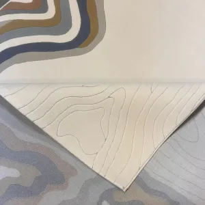 سجاد تركي سهم F0750A ابيض سماوي مقاس 100*200