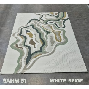 Turkish rug sahm OC551A beige white size 150*230