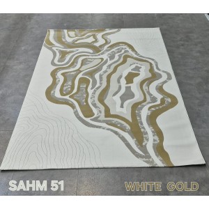 Turkish rug sahm OC551A white golden size 300*400