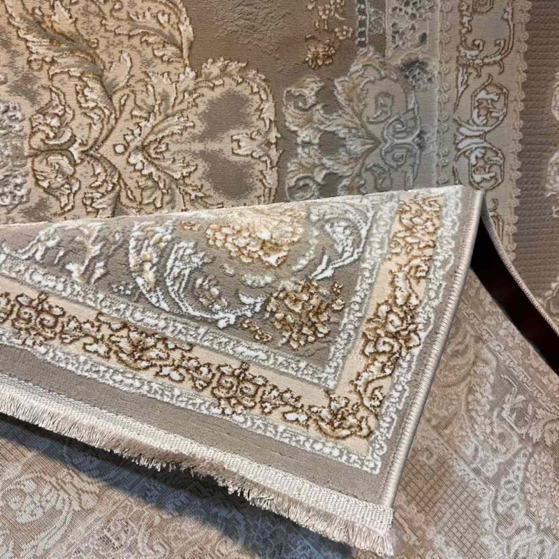 سجاد تركي سيلفر 24 بيج رصاصي فاتح مقاس 100*200
