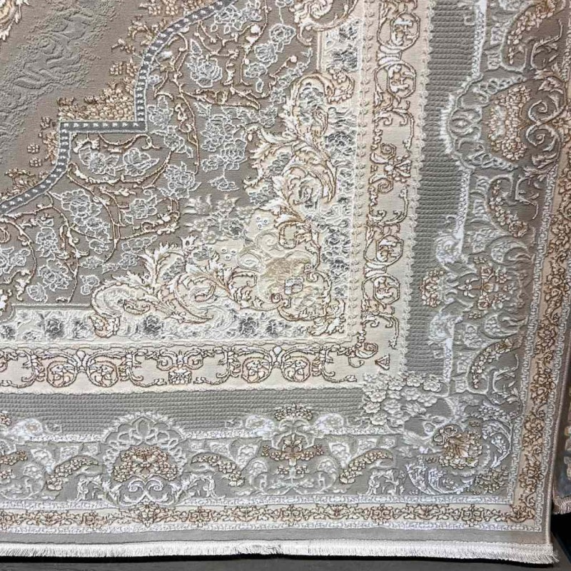 سجاد تركي سيلفر 24 بيج رصاصي فاتح مقاس 100*200