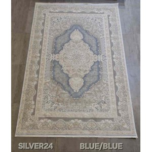 Turkish Silver 24 Blue Rug Size 400*500