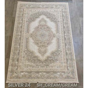 Turkish Silver 24 cream Rug Size 80*150