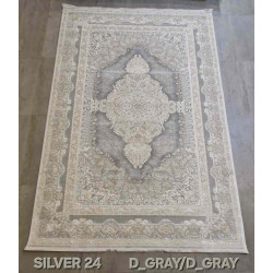 سجاد تركي سيلفر 24 رصاصي غامق مقاس 150*230