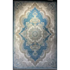 سجاد فيرونا تركي كلاسيك N485A سماوي مقاس 500*700