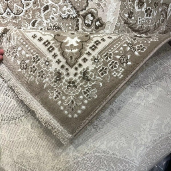 سجاد فيرونا تركي كلاسيك N485A بيج غامق مقاس 80*150