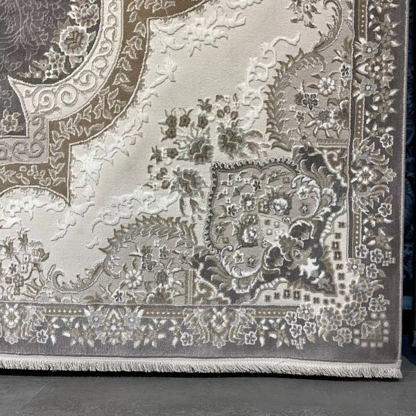 سجاد فيرونا تركي كلاسيك N485A رصاصي غامق مقاس 300*400