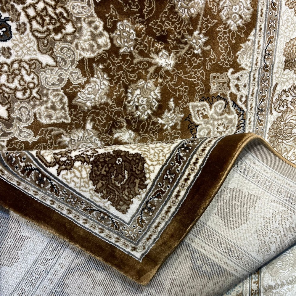 سجاد تركي فكتوريا F269A بني فاتح مقاس 50*80