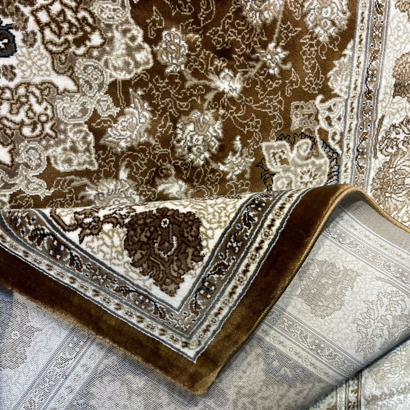 سجاد تركي فكتوريا F269A بني فاتح مقاس 50*80