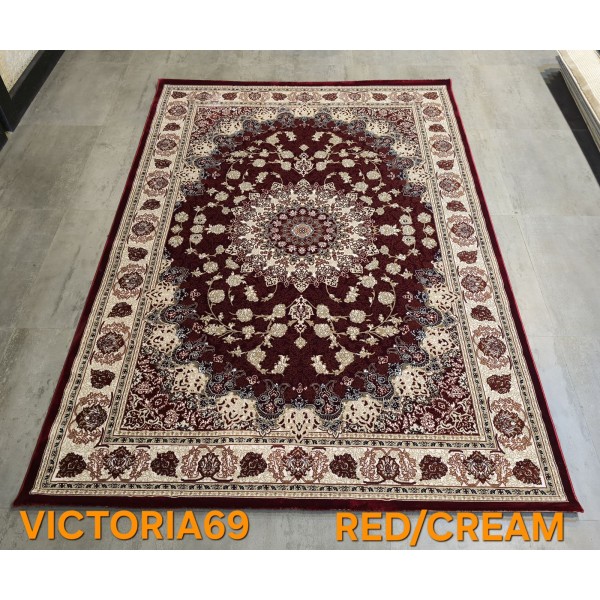 Turkish Victoria rug F269A red size 50*80