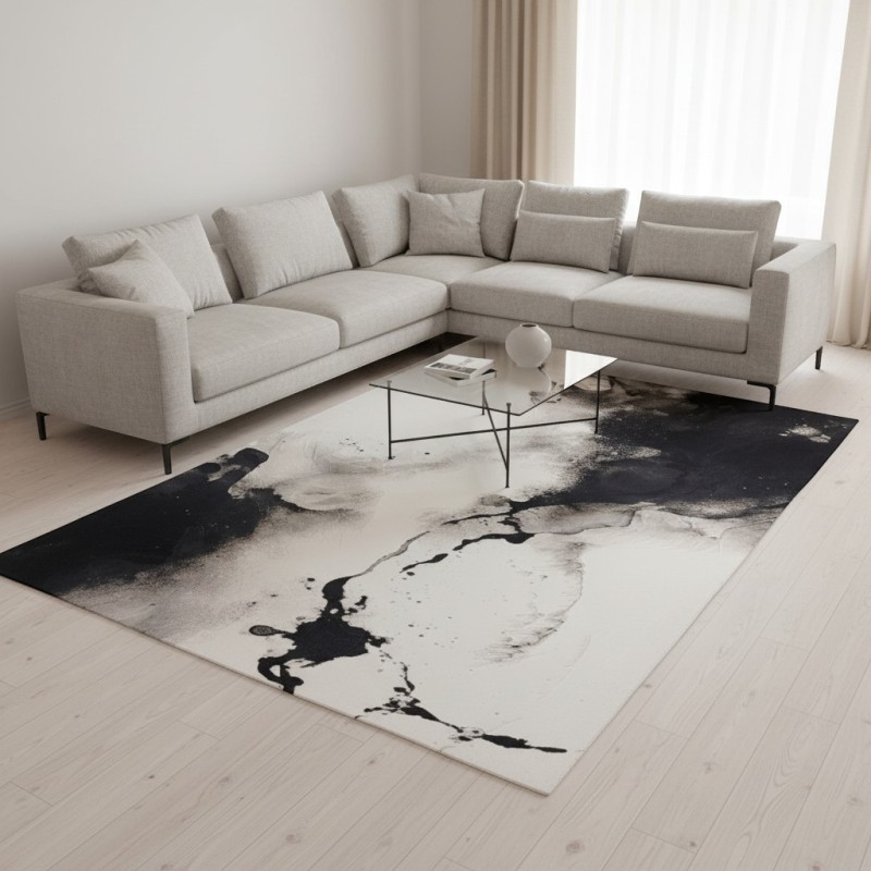 Turkish ALFAN Carpet D0651A BLACK Size 300*400 Turkish ALFAN Carpet D0651A BLACK Size 300*400