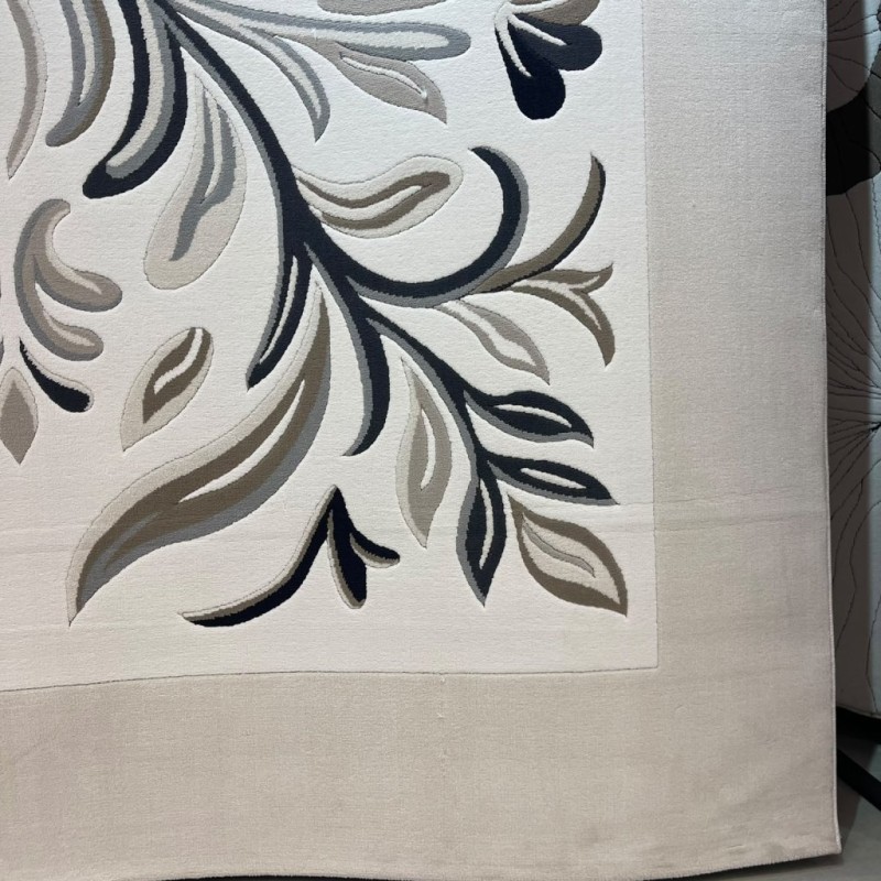 Turkish ALFAN Carpet AA187B BLACK Size 100*200 Turkish ALFAN Carpet AA187B BLACK Size 100*200