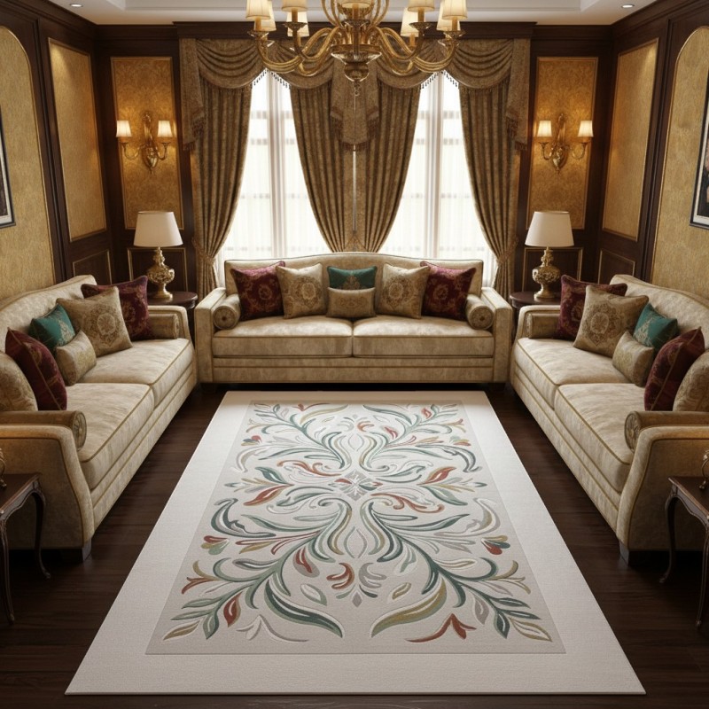 سجاد الفن تركي AA187B تيرا مقاس 150*220 سجاد الفن تركي AA187B تيرا مقاس 150*220
