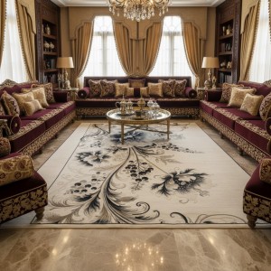 سجاد اورا تركي S0253A اسود مقاس 300*400