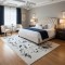 Turkish AURA Carpet D0656A BLACK Size 300*400