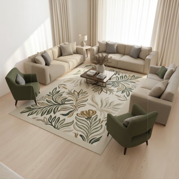 Turkish ALFAN Carpet AA188A green Size 300*400