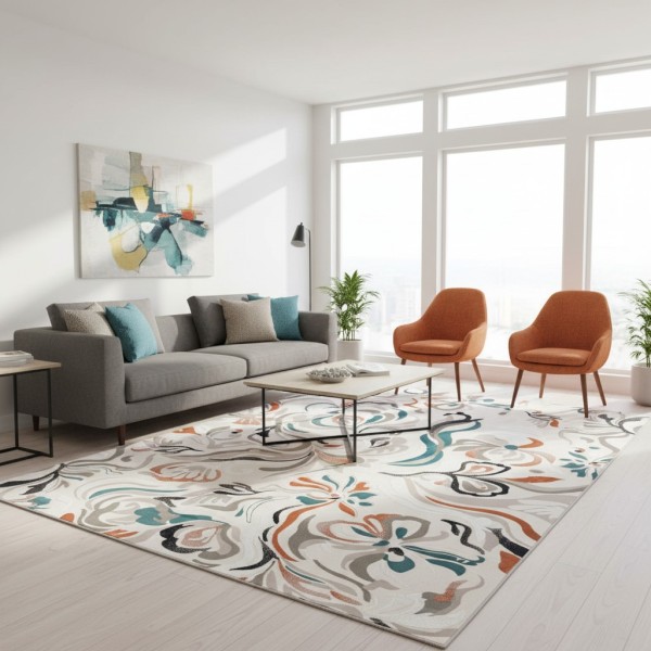 Turkish FANTASTIC Carpet K404AC MULTY Size 100*300