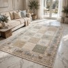سجاد مكناس بوهيمي تركي OL406C كريم مقاس 100*300
