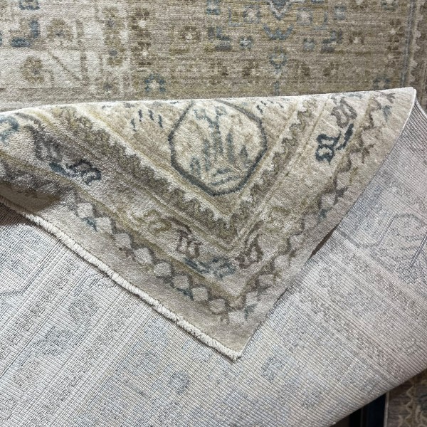 سجاد مكناس بوهيمي تركي OL406C كريم مقاس 100*300
