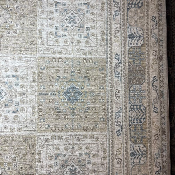 سجاد مكناس بوهيمي تركي OL406C كريم مقاس 100*300