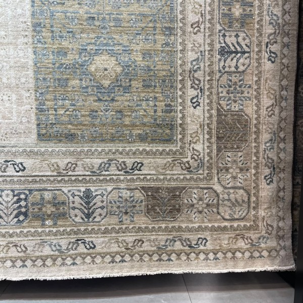 سجاد مكناس بوهيمي تركي OL406C كريم مقاس 100*300