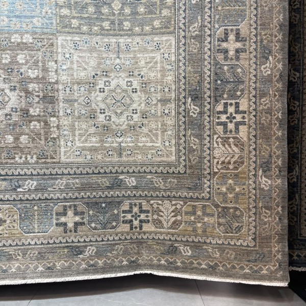سجاد مكناس بوهيمي تركي OL406C اخضر مقاس 100*300