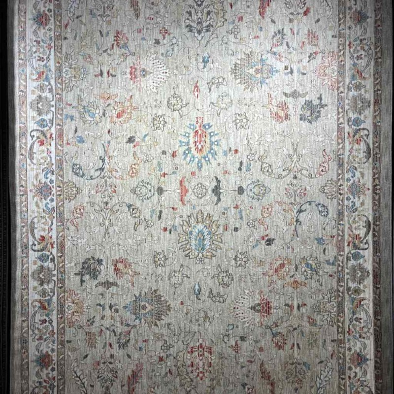 سجاد تركي مود H689CC بيج مقاس 100*200