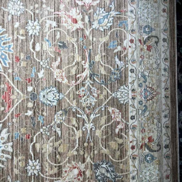 سجاد تركي مود H689CC بني فاتح مقاس 100*300